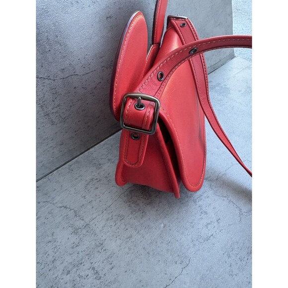 COACH x DISNEY MICKEY MOUSE Ears crossbody Leather Bag Red limited edition - Picture 2 of 9